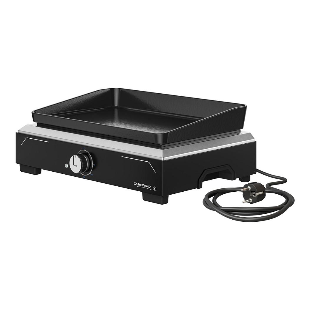 Grill Elektrik CAMPINGAZ Plancha Electric 1 XD, 2.1kW, 45x30cm, Pllakë Gize e Emajlur, Termostat - Zezë