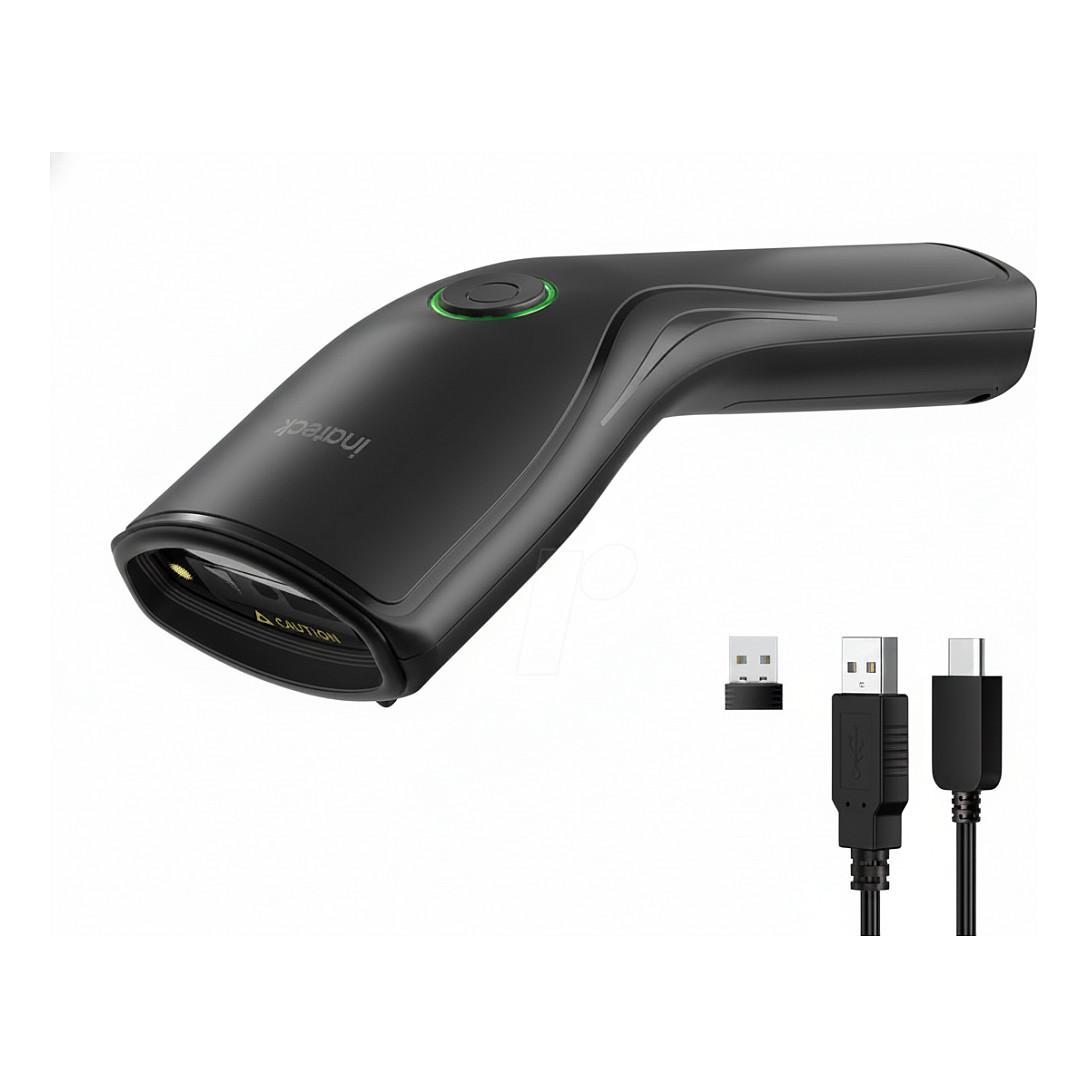 Skaner Barkodesh Inateck Nano 460 / 1D/2D / CMOS / Bluetooth + 2.4G + USB-C / 800mAh - Zezë