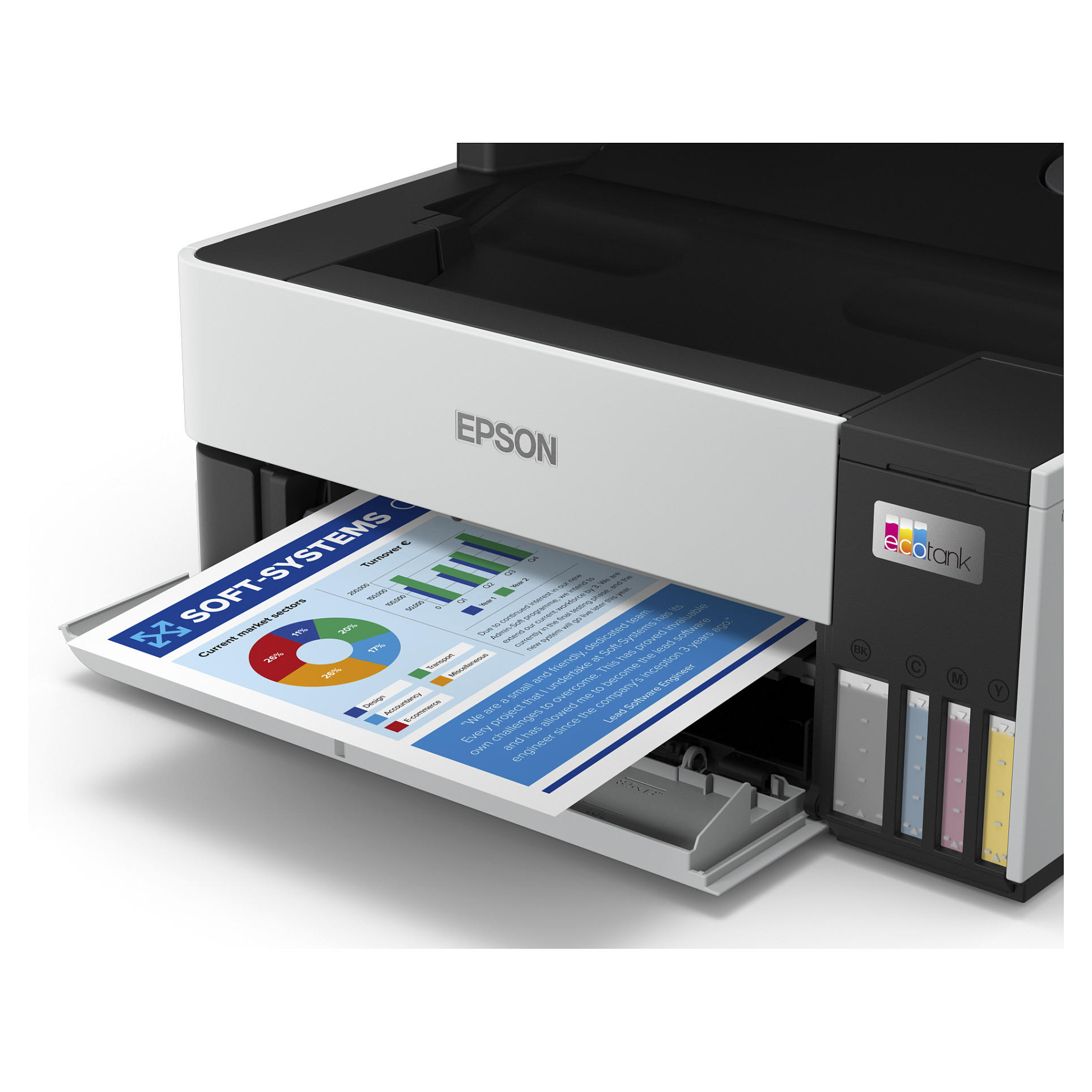 Printer Inkjet Epson EcoTank ET-5170 / 4in1 - Bardhë / Zezë - 5