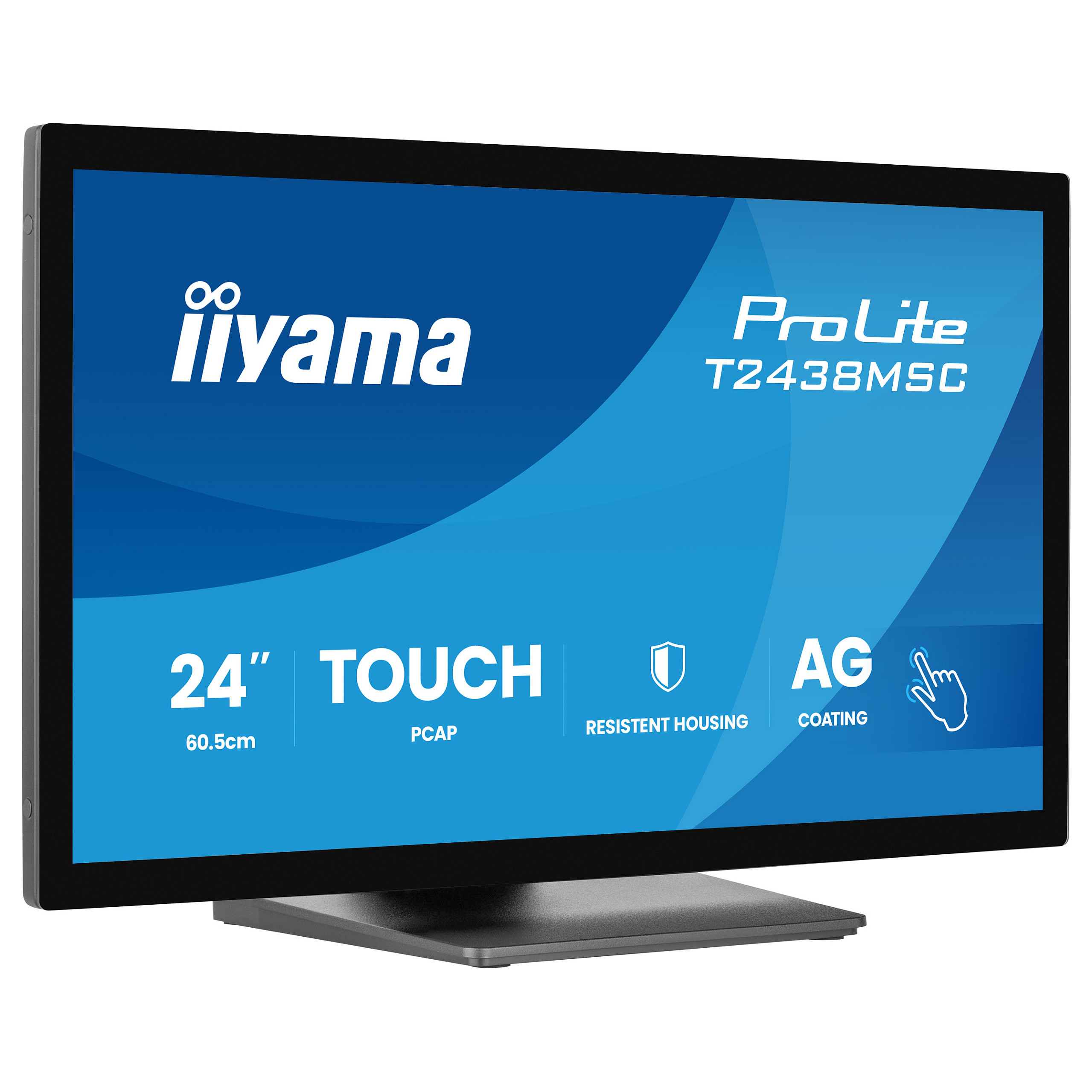 Monitor IIYAMA T2438MSC-B2 / 23.8"/ Full HD IPS / LED / Touch / 120Hz / 5ms / HDMI+USB+DP - Zezë - 2