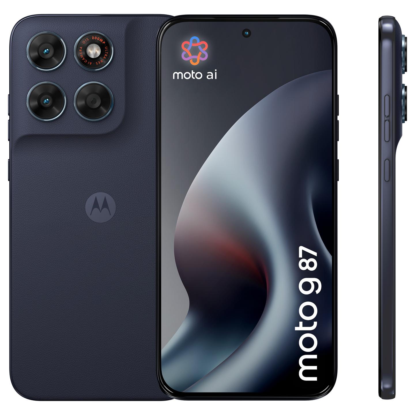 Telefon i Mençur Motorola moto g87 / 6.78" Extreme AMOLED / 120 Hz / Dimensity 6400 / 12 GB RAM / 256 GB / 5G / Dual SIM / 200 MP - Gri e errët - 2