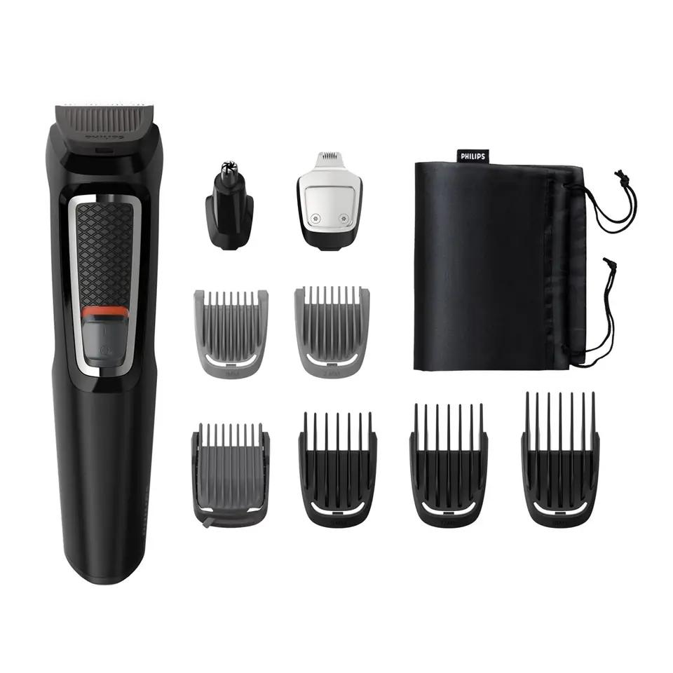 Makinë e Rrojës Philips Multigroom Series 3000, MG3740/15, 9-në-1, 9 Aksesorë, Tehe Vetë-Mprehëse, 60 Minuta, Ni-MH - Zezë