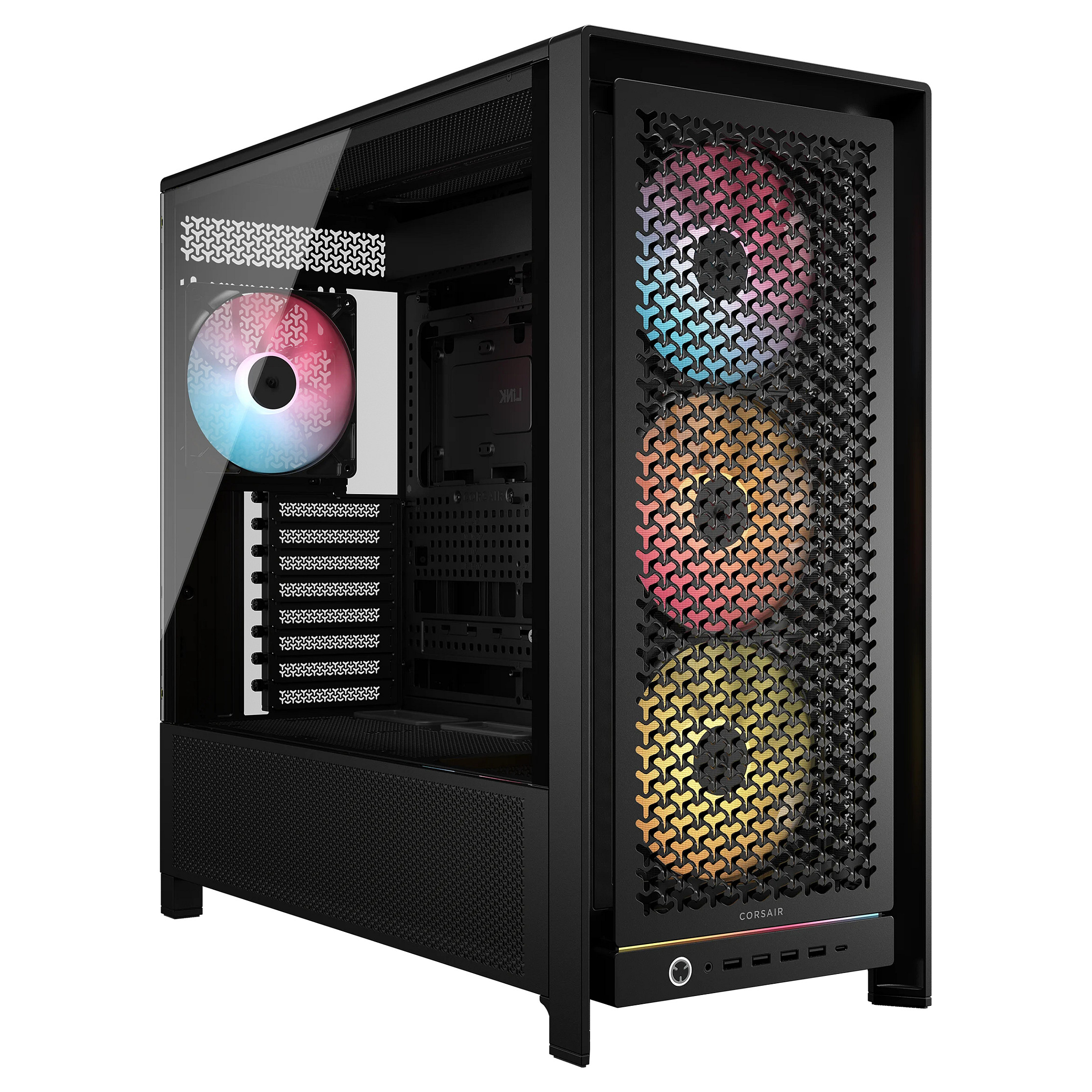 Kasë Midi CORSAIR Frame 5000D RS ARGB / ATX Gaming Tower - Zezë - 1