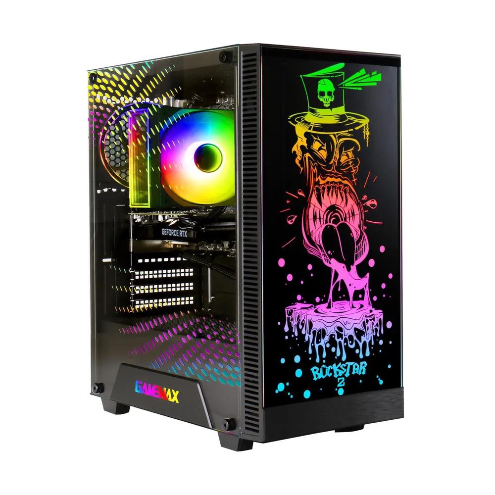 Kompjuter Gaming Hyrican GAMEMAX Rockstar 8002, Ryzen 7 5700X, 16GB DDR4, 1TB, RTX 5060 Ti 16GB - Zezë