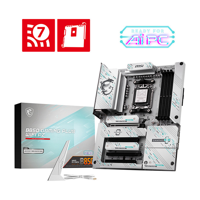 Pllakë Amë AMD AM5 MSI B850 Gaming Plus / ATX / DDR5 - 1