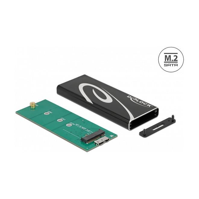 Këllëf për SSD DeLOCK 42007 / M.2 SATA / USB 3.2 Gen 2 / 6Gbps / 2230-2280 – Zezë - 2