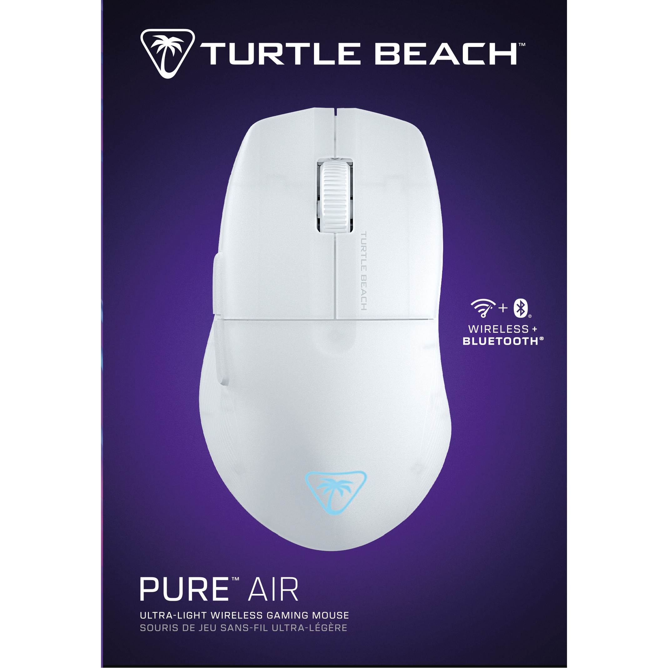 Maus Gaming Turtle Beach Pure Air / Wireless / Owl-Eye / 26.000 DPI / 1000Hz / 2.4 GHz + Bluetooth / RGB - Bardhë - 8