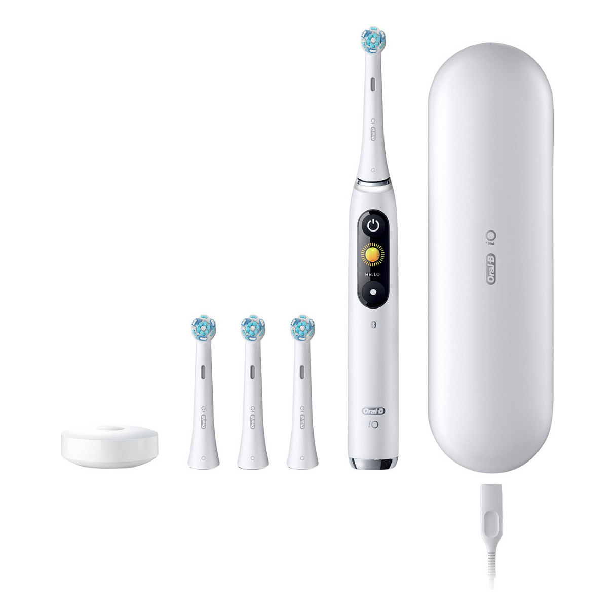 Furçë dhëmbësh elektrike Oral-B iO Series 9 Luxe Edition / iO Magnetic / 7 Mode / OLED / Smart Pressure Sensor / Bluetooth / 3D Teeth Tracking / 14 Ditë – Bardhë