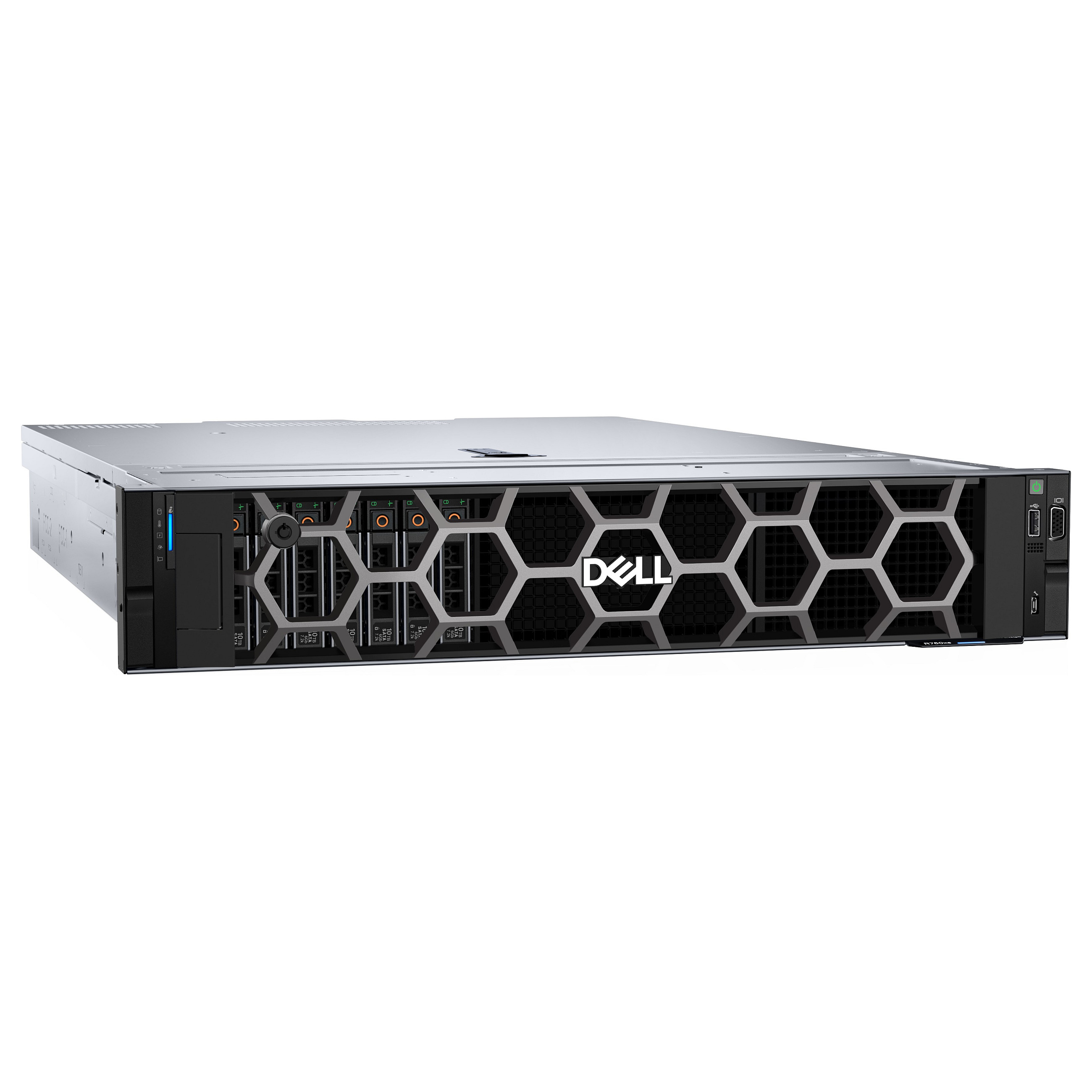 Dell PowerEdge R760xs Rack Server 2U – Intel Xeon Silver 4510, 32GB DDR5 ECC, 480GB SSD, Dual 1100W Redundant PSU - 4