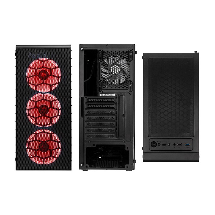 Kasë PC Kolink Observatory Lite Mesh / Midi Tower / ATX / 4x 120mm ARGB Fan / Mesh - Zezë - 7