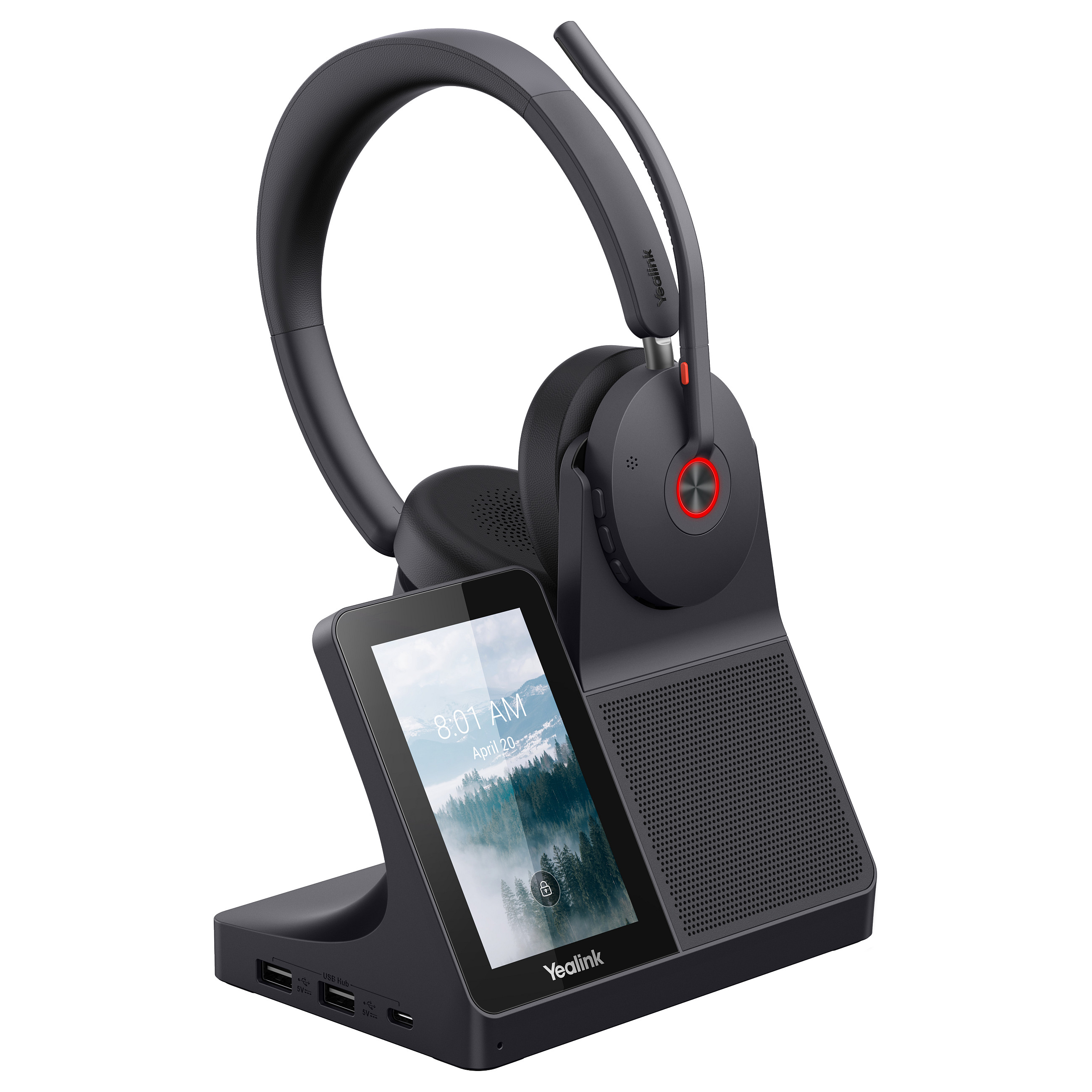 Kufje pa Kabllo Yealink WH68 Workstation / Wired / Bluetooth 5.3 / Hybrid ANC / 6 Mikrofona / On-Ear – Zezë - 1