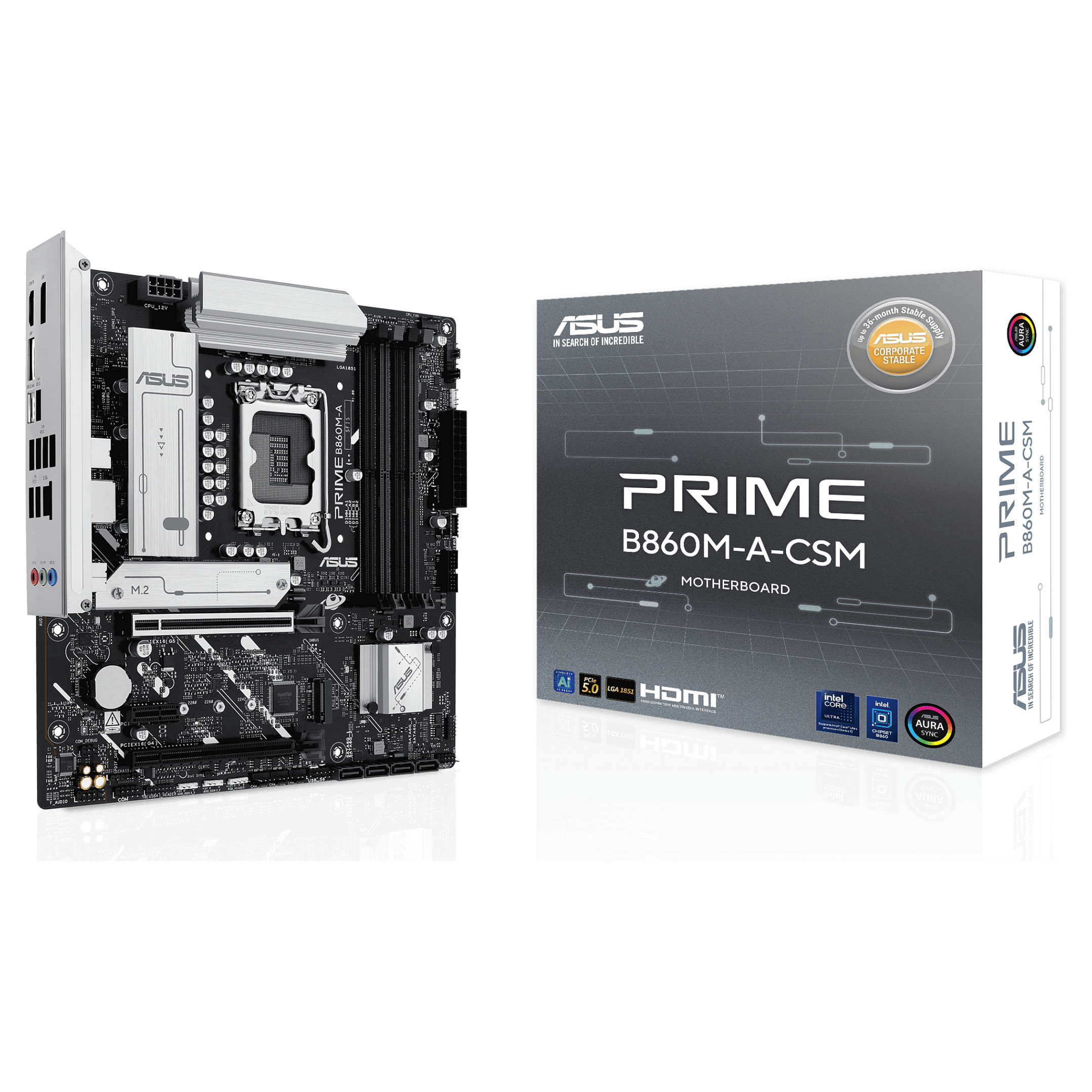 Pllakë Amë MB Intel LGA1851 ASUS PRIME B860M-A-CSM DDR5 - 1