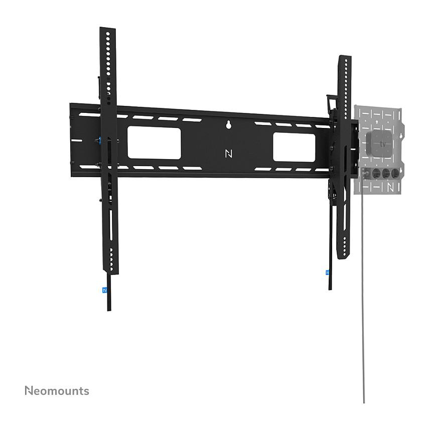 Mbajtëse Muri për TV Neomounts WL35-750BL18 / 55"-98" / 125kg / Tilt ±15° / Heavy Duty / Lockable / TÜV - Zezë - 8