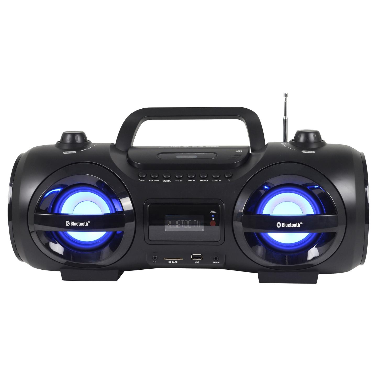 Sistem audio portativ Reflexion CDR900BT, UKW, CD, CD-R, CD-RW, Ekran LCD, Dalje për kufje 3,5 mm - zezë, portokalli