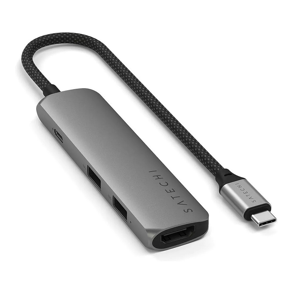 Hub Satechi ST-P4SM / 2x USB-A / 1x HDMI / 1x USB-C PD / 80W PD / 100W – Hiri - 4