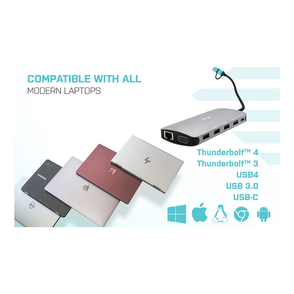 Docking Station D I-TEC USB 3.0 3X LCD NANO - 6