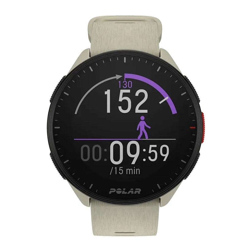 Orë e Mençur Polar Pacer, 1.2", GPS, Bluetooth 5.1, Monitorim i Rrahjeve të Zemrës, WR50 - Bezhë - 2