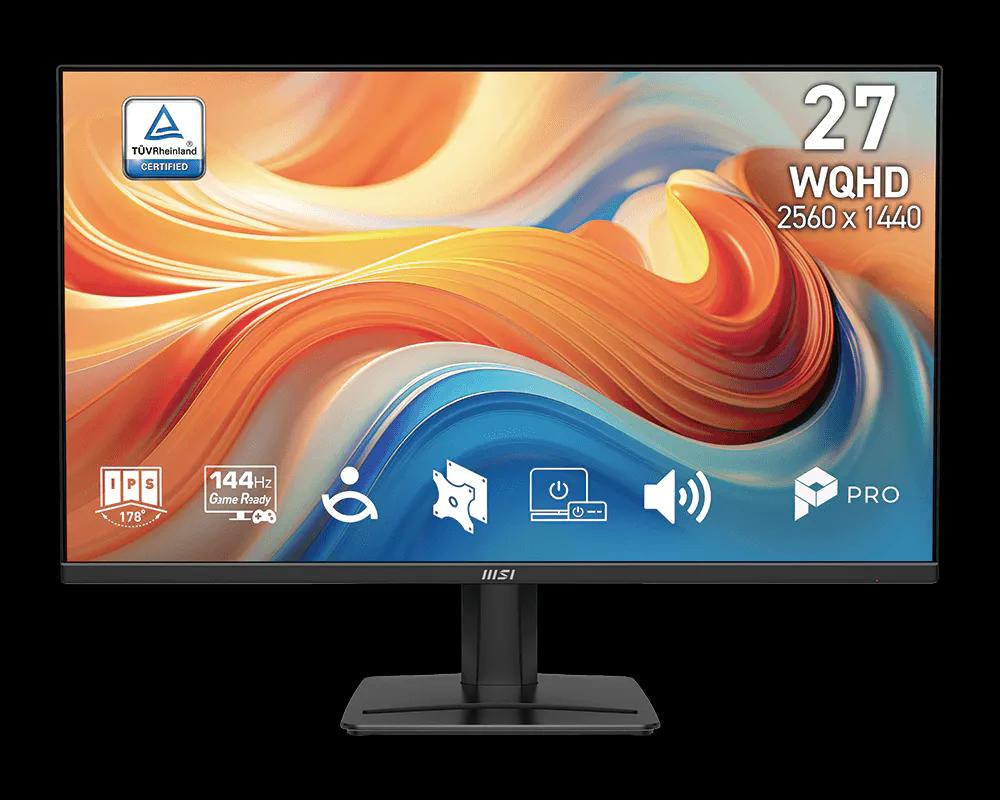 Monitor Gaming MSI PRO MP275Q E14, 27", WQHD IPS, 144Hz, 1ms, 2xHDMI+DP - Zezë