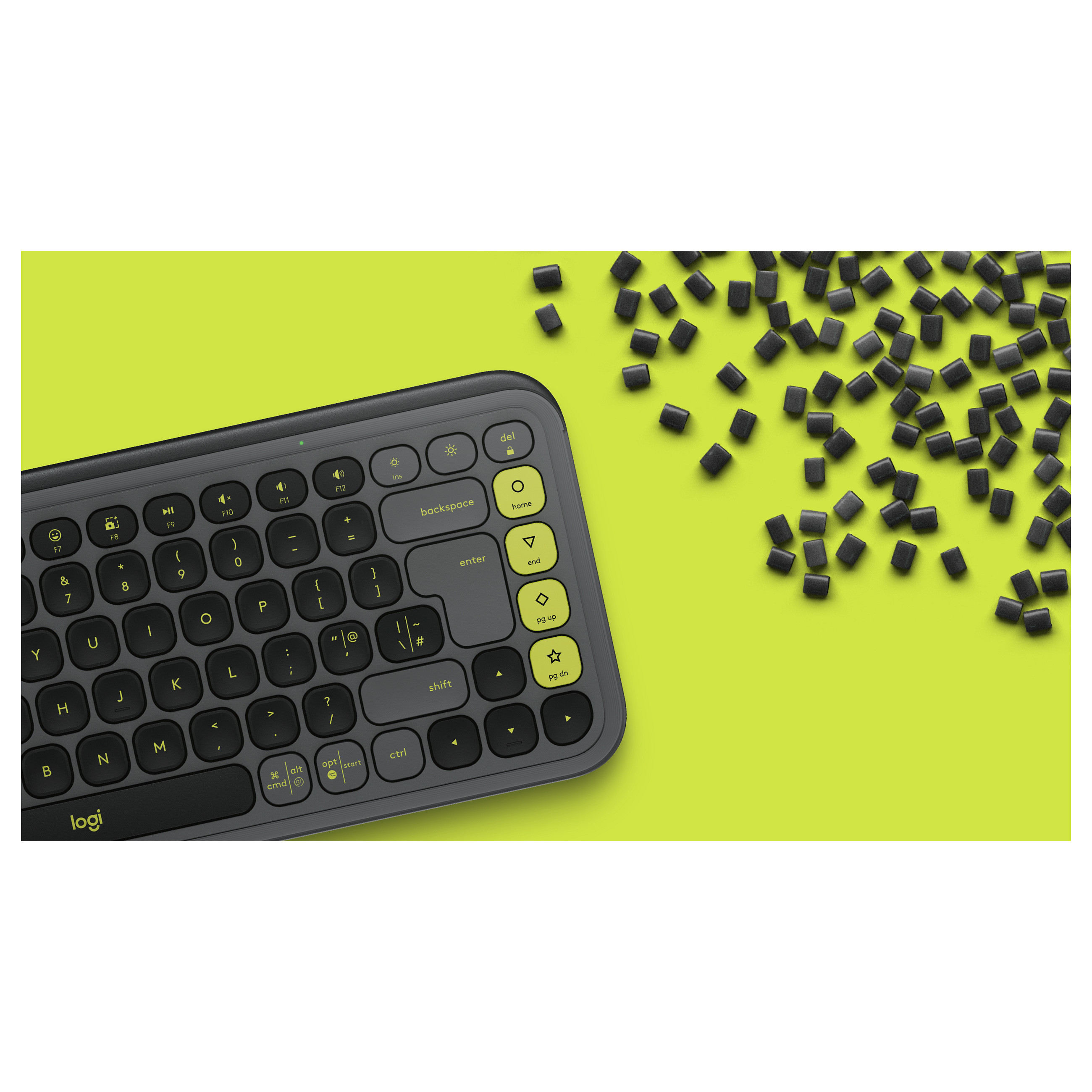 Tastierë pa Kabllo Logitech POP Keys / Wireless + Bluetooth / QWERTY - Grafit - 6