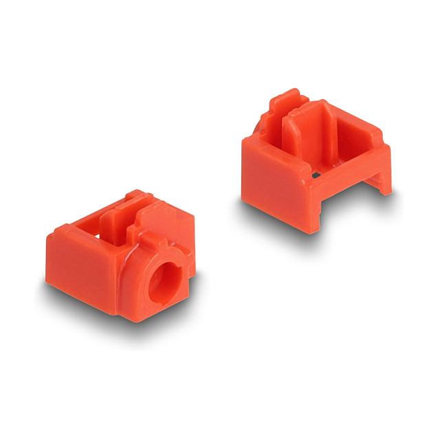 Bllokues Portash DeLOCK 20928, RJ-45 Femër, Set 10 Copë me Vegël Kyçëse - Kuq - 3