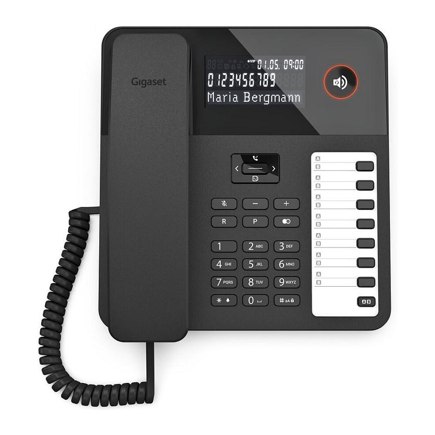 Telefon Analog Gigaset DESK 600, LCD, 3-Rreshta, 7 Taste Direkt, RJ-9, Hands-Free - Zezë - 5
