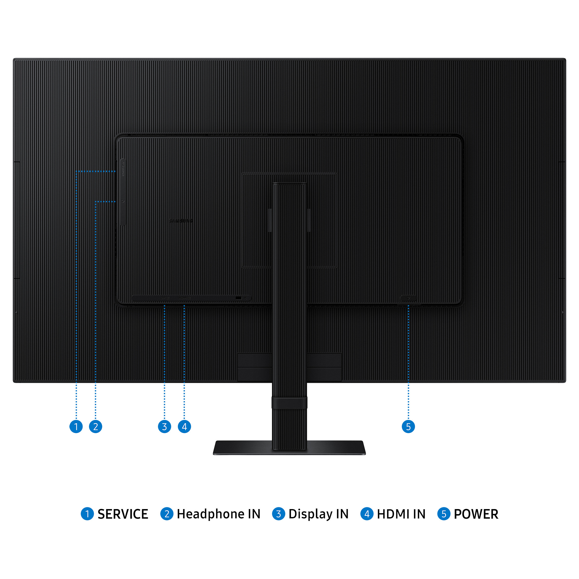 Monitor Samsung S32D700EAU VIEWFINITY / 32"/ 4K Ultra HD VA LED / 60Hz / 5ms / HDMI+DP - Zezë - 7