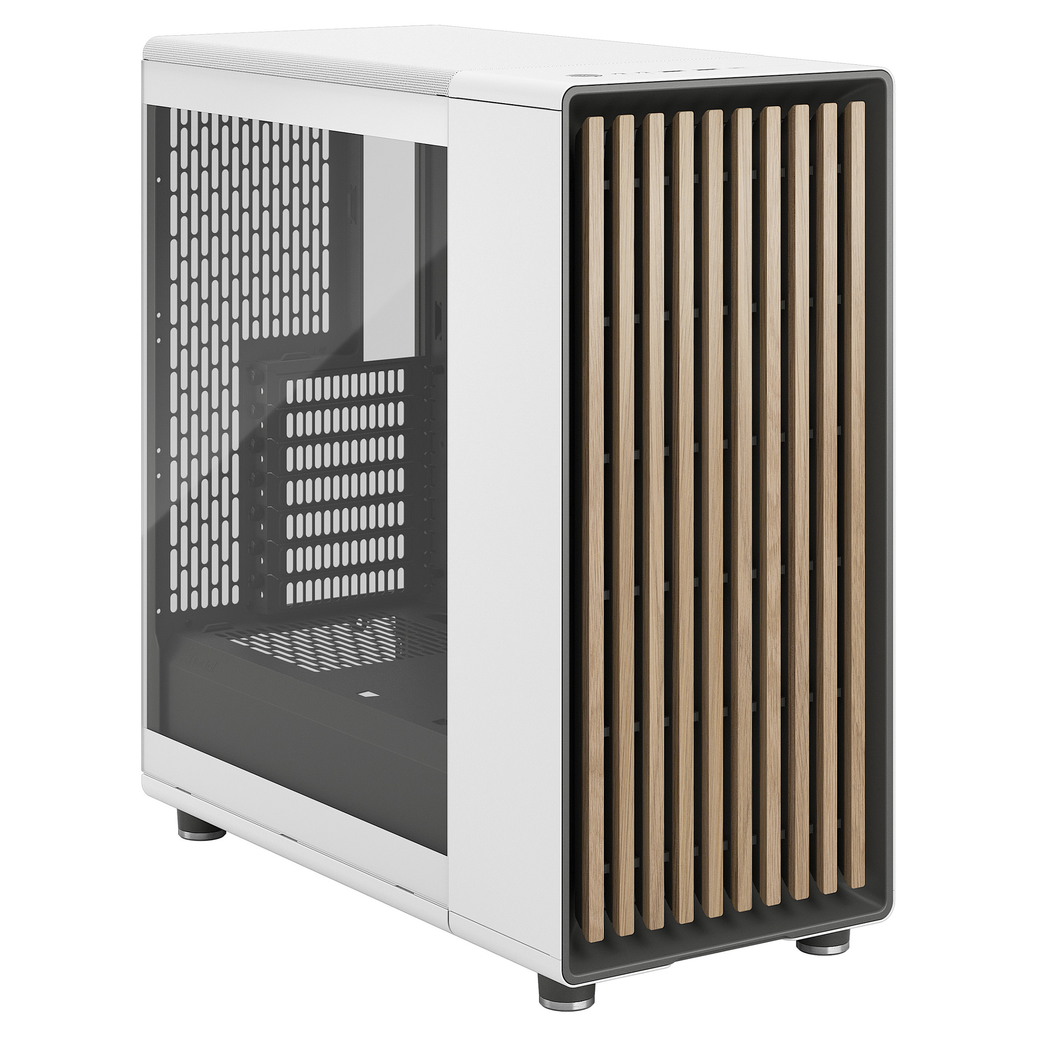 Kasë PC Fractal Design North / Midi Tower / ATX / 2x 140mm Fan - Bardhë - 13