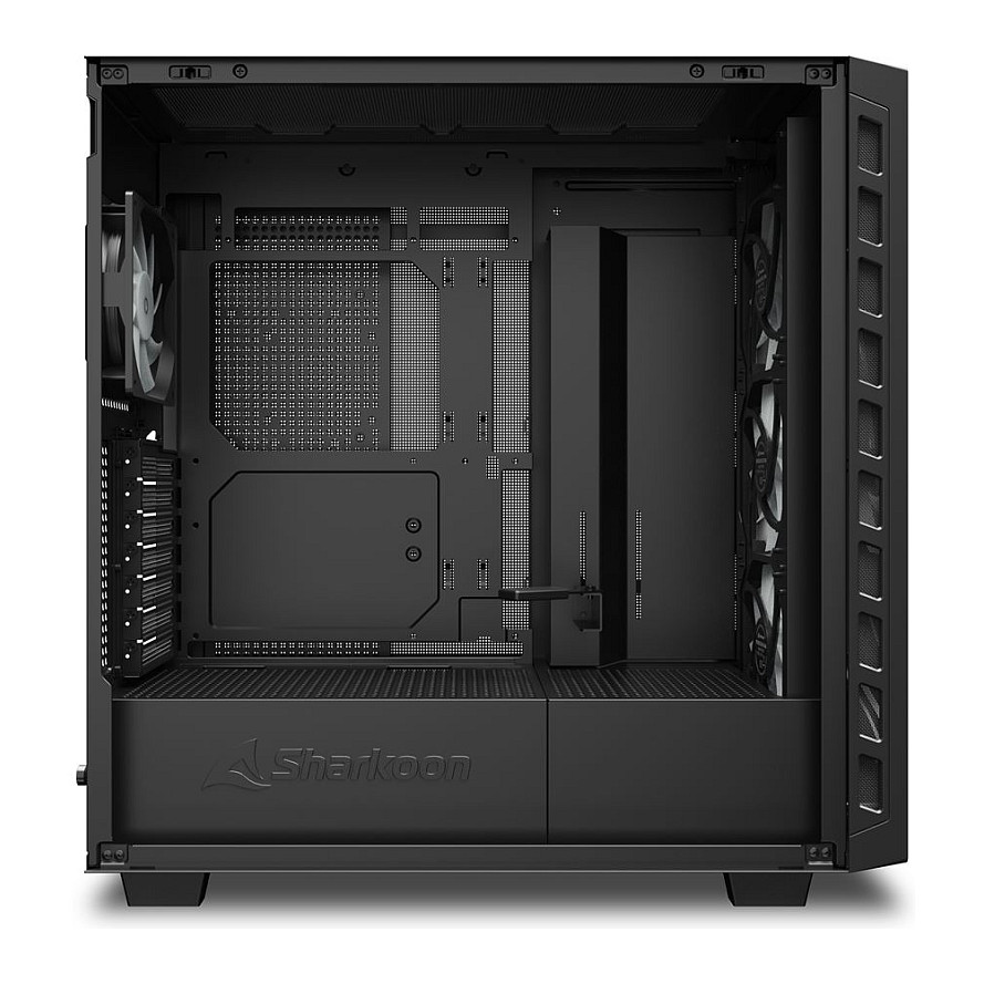 Kasë Sharkoon Rebel C80M RGB ATX 1xMetall – Zezë - 5