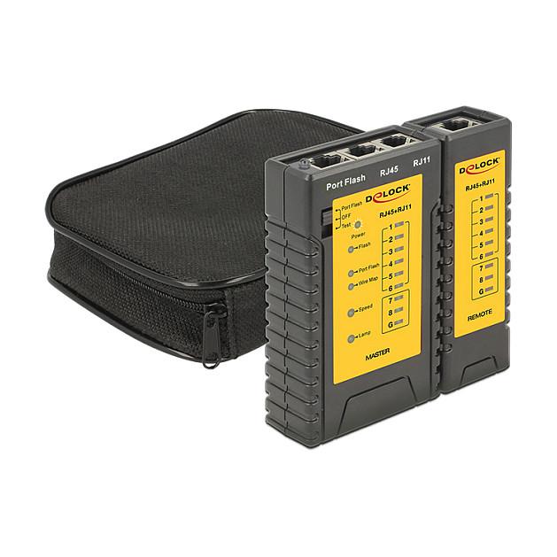 Testues Kabllosh Rrjeti DeLOCK 86407, RJ45/RJ12, me Portfinder dhe Dritë LED - 2