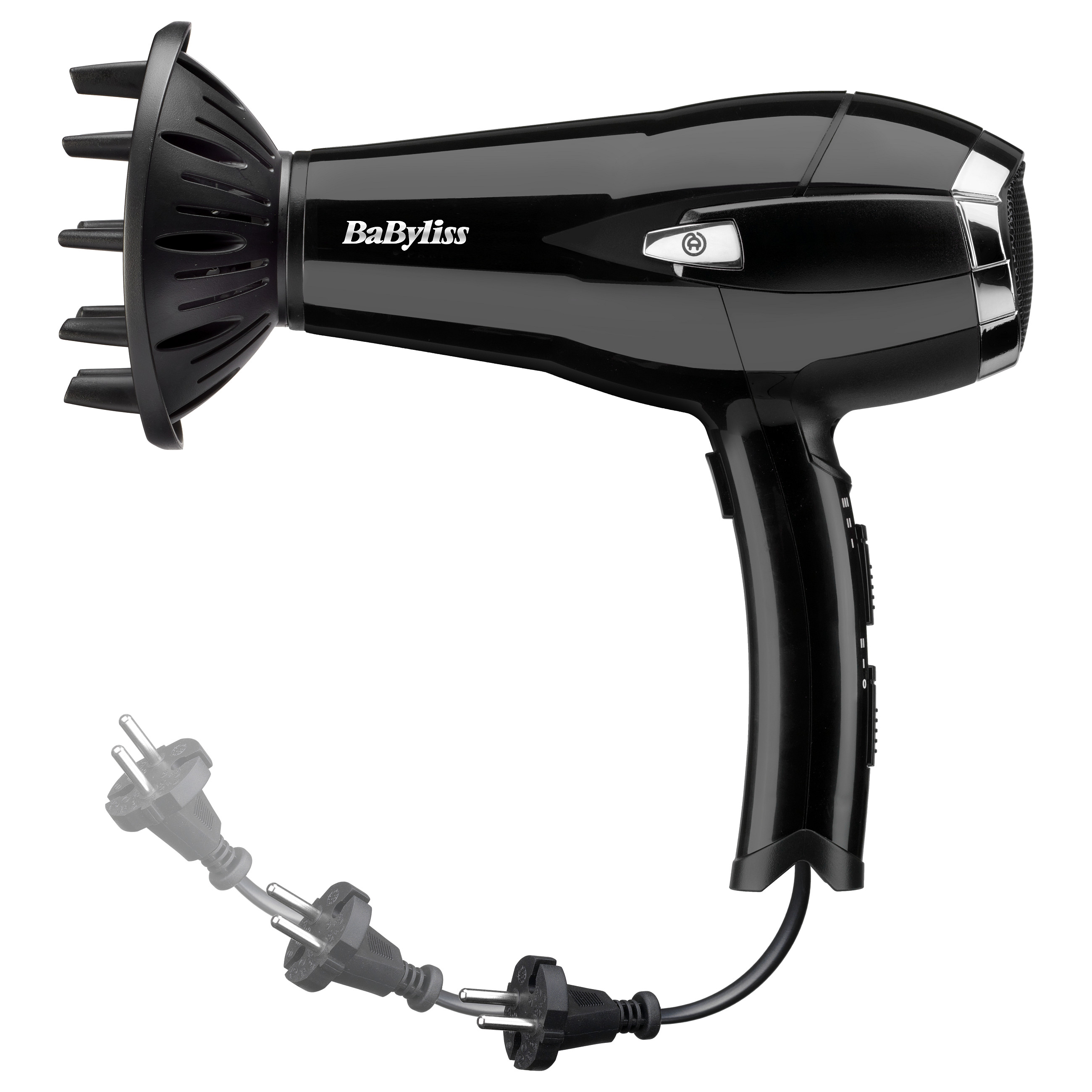 Tharëse për flokë BaByliss CordKeeper 2000 D374DE / 2000W / Ionic / Ceramic / 3 Temperatura / 2 Shpejtësi / Difuzor – Zezë - 10