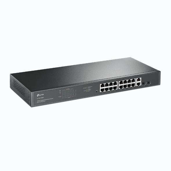 TP-Link SG1218MP 18-Port Gigabit PoE+ Switch me 250W PoE Budget dhe 2x SFP Uplink Rackmount - 3