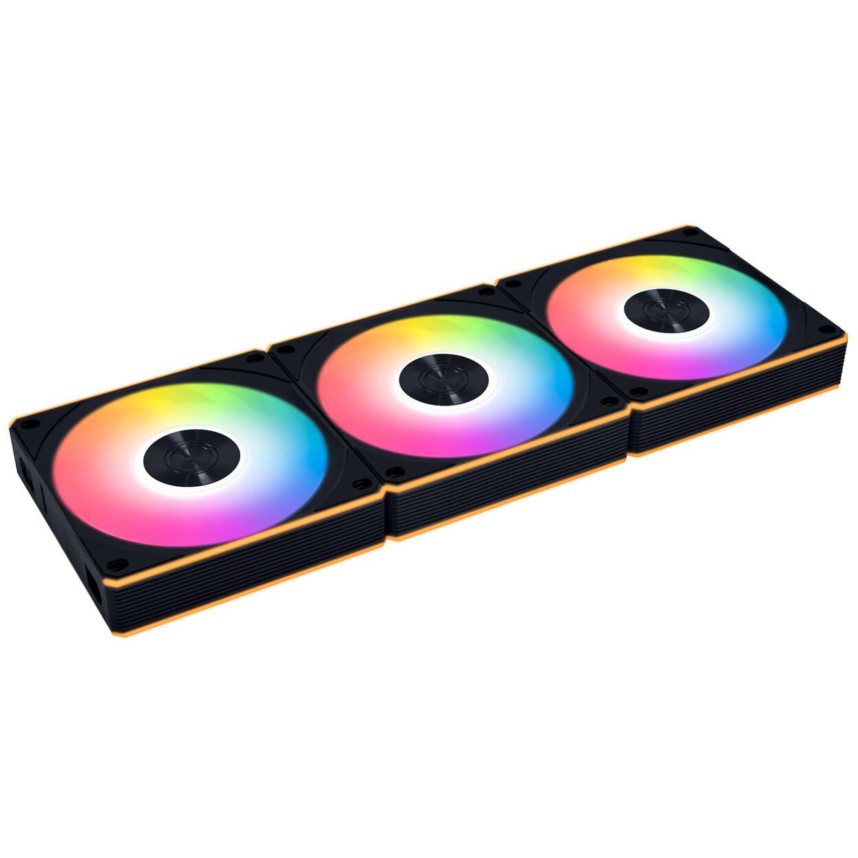 Ftohës për Kasë Lian Li UNI FAN CL FLEX Wireless, 3x120mm, PWM, ARGB, Reverse Blade, me Controller - Zezë - 4