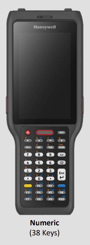 Skaner Barkodesh Honeywell CK62 / 1D/2D / FlexRange XLR / 4" / 38-Key / Wi-Fi 6E / Bluetooth 5.3 / NFC / IP65 - Zezë