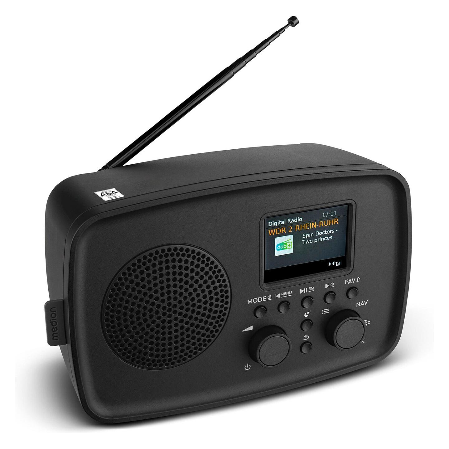 Radio Portative MEDION LIFE DRE-1, DAB+, FM, 5 W, Ekran TFT 2.4" - Zezë