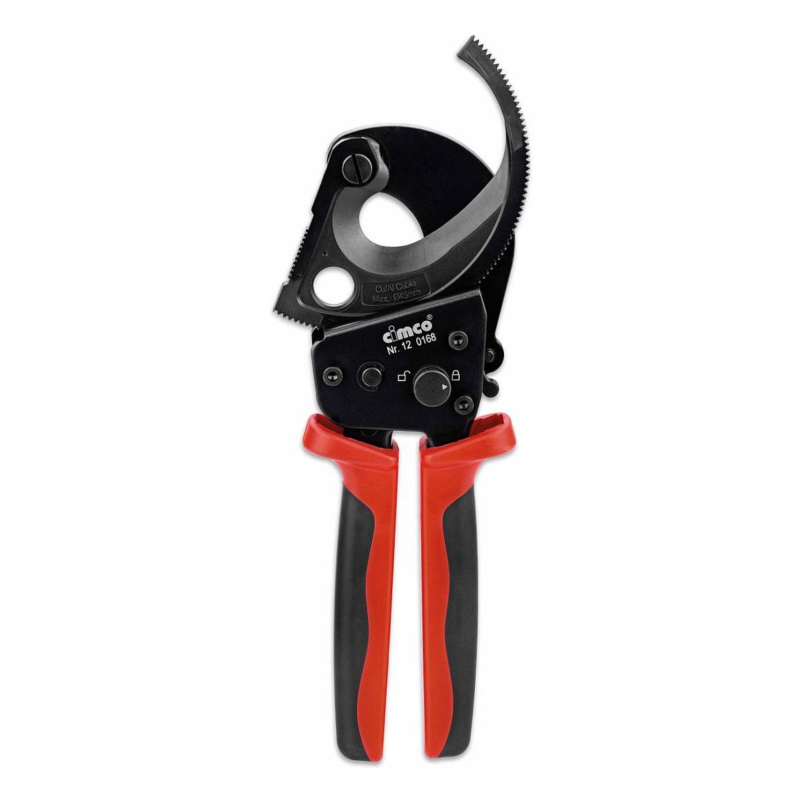 Prerëse Kabllosh CIMCO 120168, Cu/Al, Diametër deri në 45mm, Mekanizëm me Ratchet - Kuqe/Zezë - 2