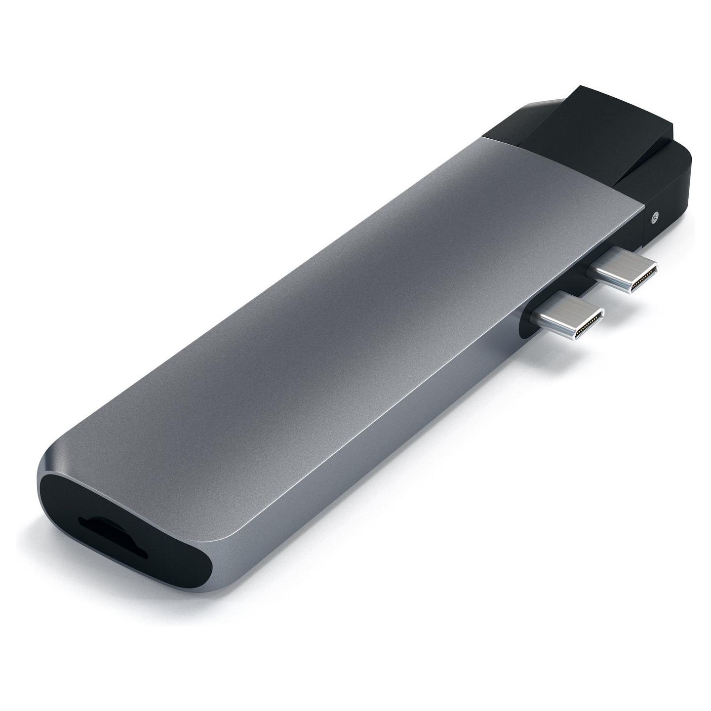 Hub USB-C Satechi ST-TCPHEM, 2x USB-A, USB-C, HDMI 4K, Ethernet Gigabit, microSD, PD 87W - Hiri