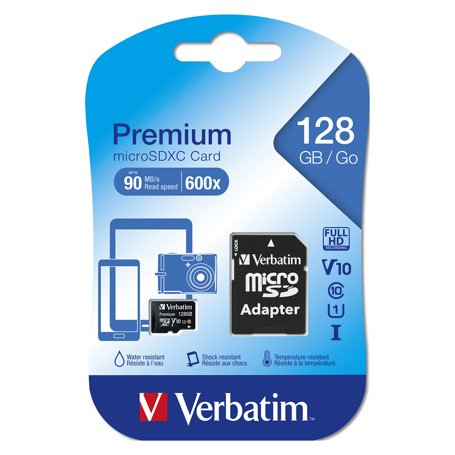 Kartë Memorie SD CARD 128GB Verbatim Pemium MicroXC 90MB/s +Adapter - 3