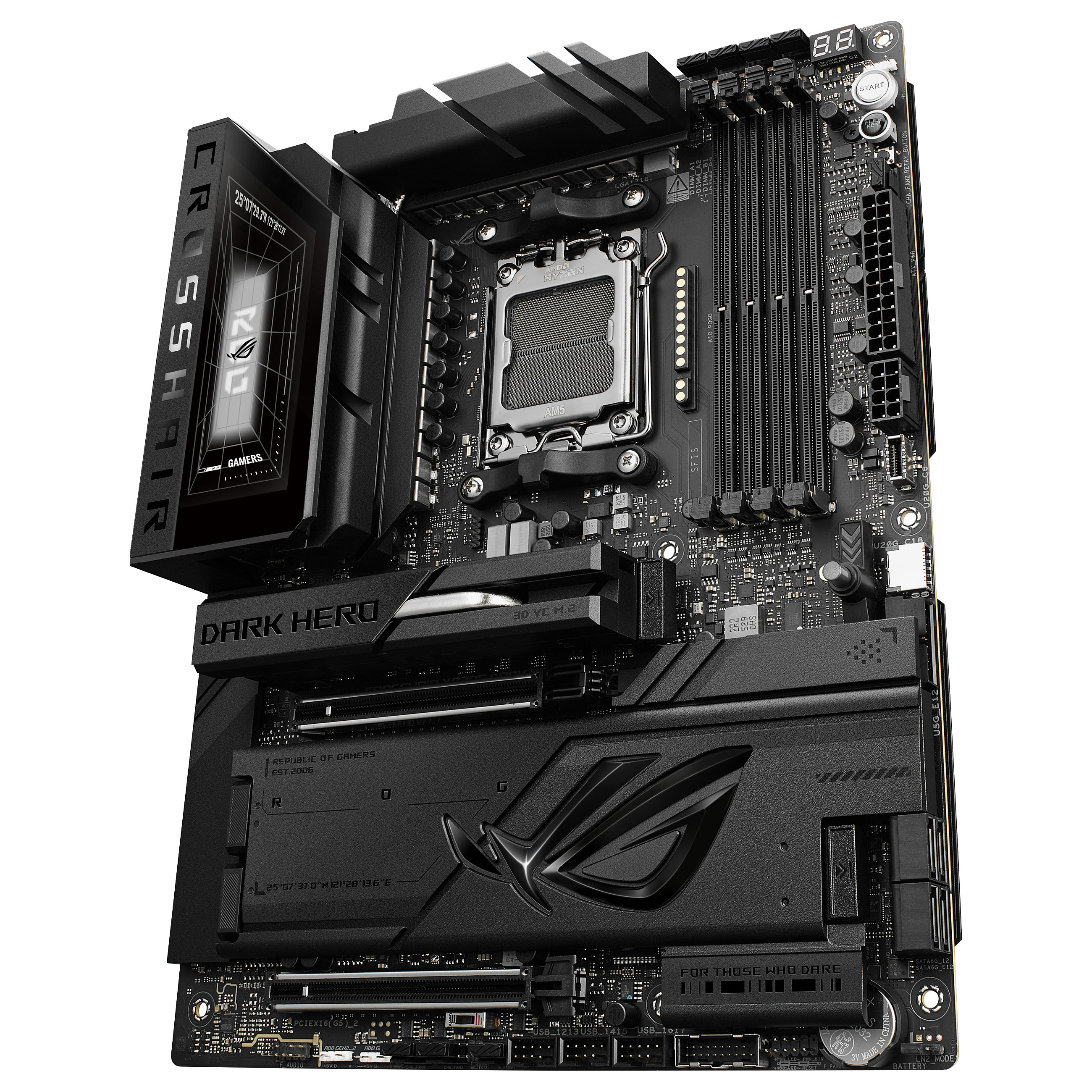 Pllakë Amë AMD AM5 ASUS ROG CROSSHAIR X870E DARK HERO Wi‑Fi 7 / DDR5 / ATX - 7