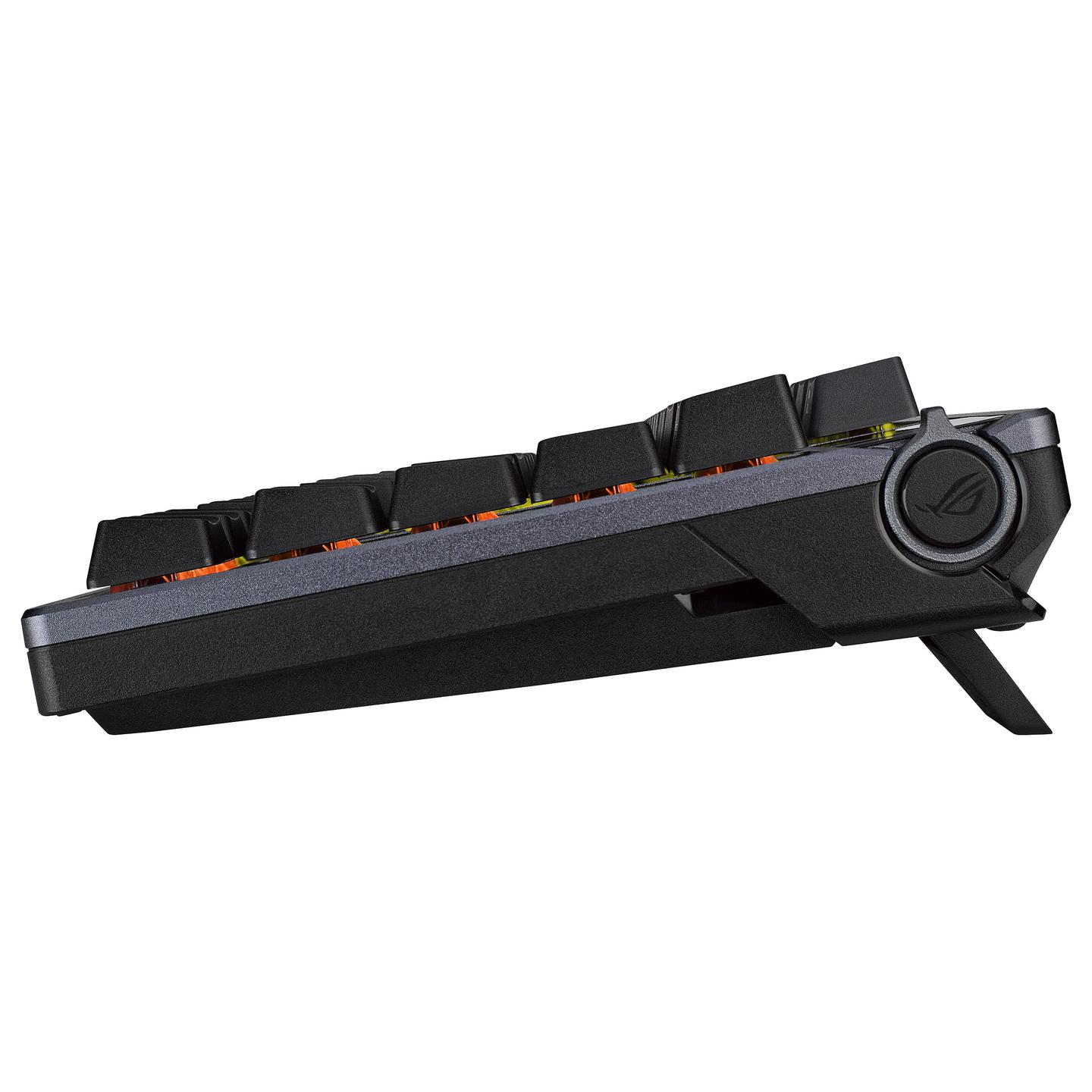 Tastierë Gaming ASUS ROG Azoth / Wired / 75% / ROG NX Red / USB + RF Wireless + Bluetooth / AZERTY FR / RGB - Zezë - 7