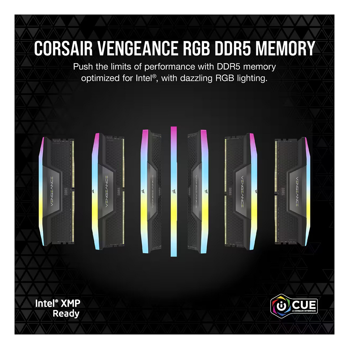 RAM Memorie DDR5 CORSAIR / 32 GB / 6400 MT/s / CL36 / VENGEANCE RGB / Blu - 7