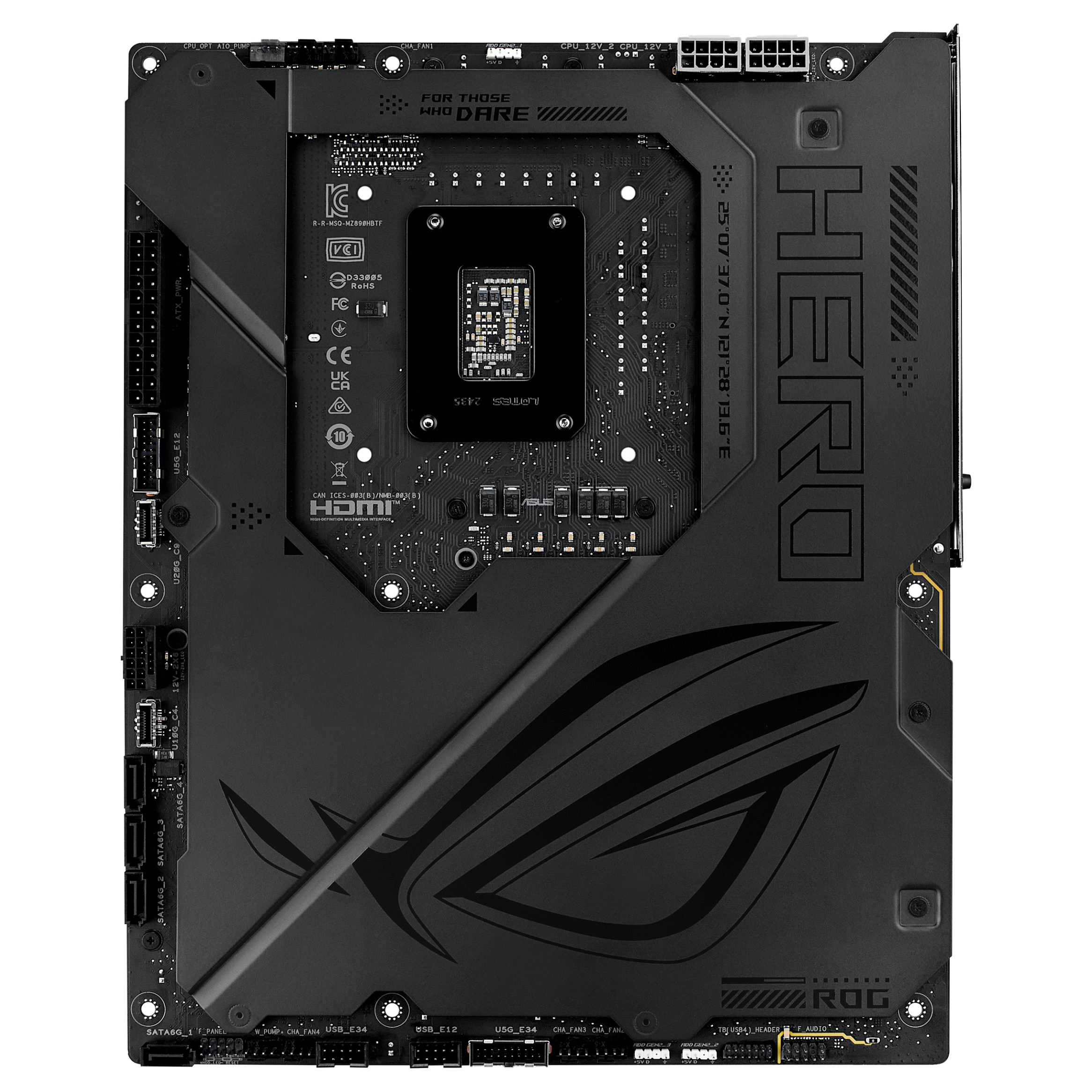 Pllakë Amë MB Intel ASUS ROG MAXIMUS Z890 HERO BTF / Intel Socket 1851 / DDR5 / ATX / HDMI+Thunderbolt 4 - 9