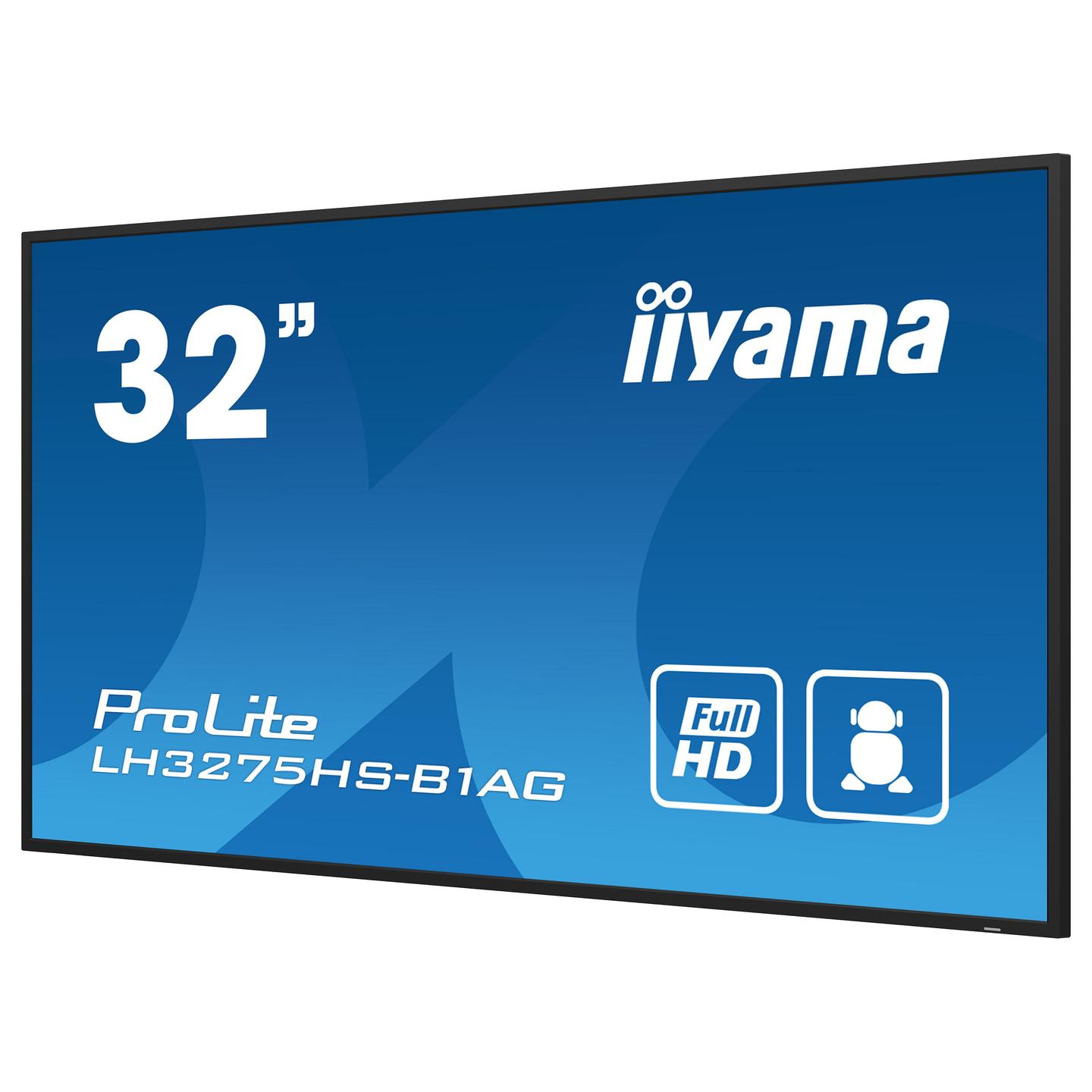 Ekrane Reklamuese iiyama ProLite LH3275HS-B1AG, 31.5", Full HD, IPS, Android 11, Wi-Fi, HDMI, DisplayPort – Zezë - 7