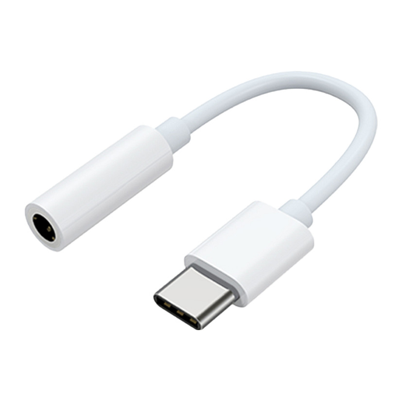 Kabllo USB Mobeen USB-C to 3.5mm Headphone Jack Adapter - Bardhë - 1