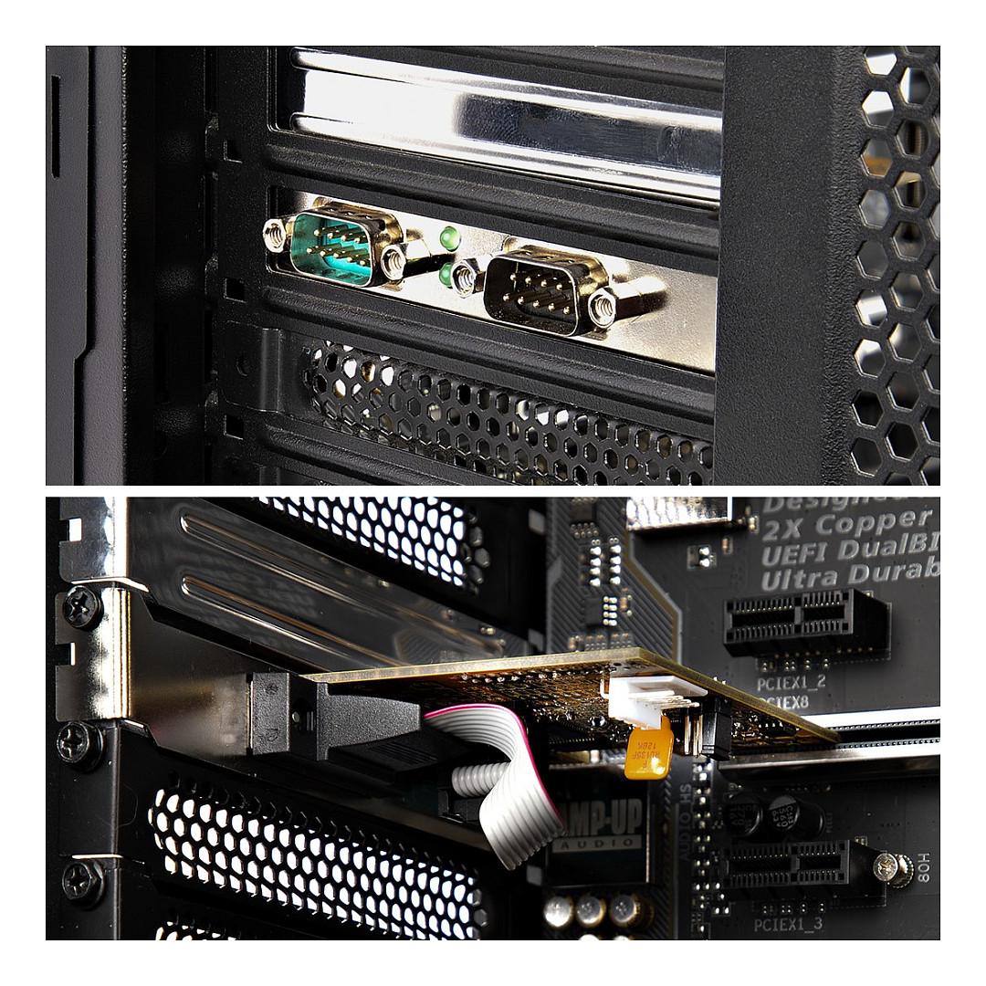 Kartë Zgjerimi StarTech.com 21050-PC-SERIAL-LP, PCIe 2.0 x1, 2x Serial RS-232 DB9, 921.6 Kbps - Verdhë - 6