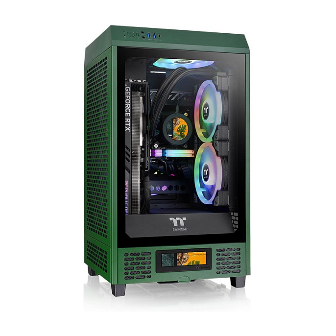 Kasë Mini Thermaltake The Tower 200 TG – Gjelbër - 1