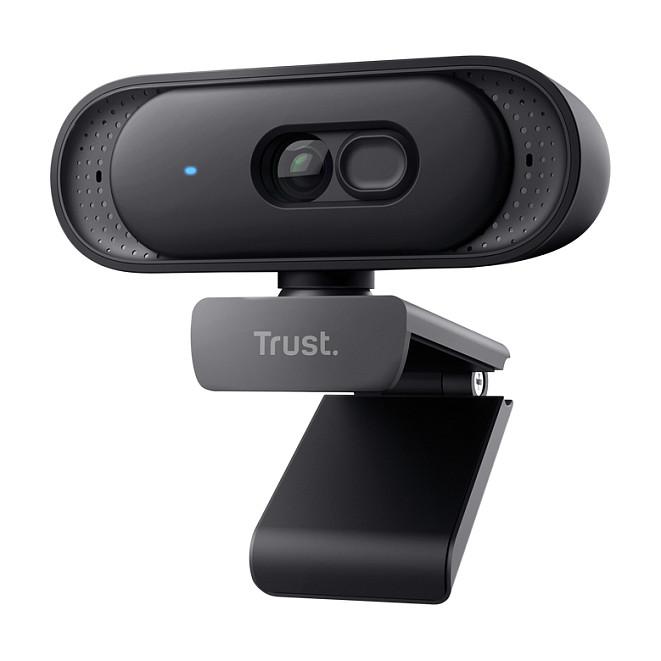 Webcam Trust Tomar, 2K QHD, 2560x1440, 30fps, Fiks Fokus, USB 2.0, Mikrofon i Integruar - Zezë