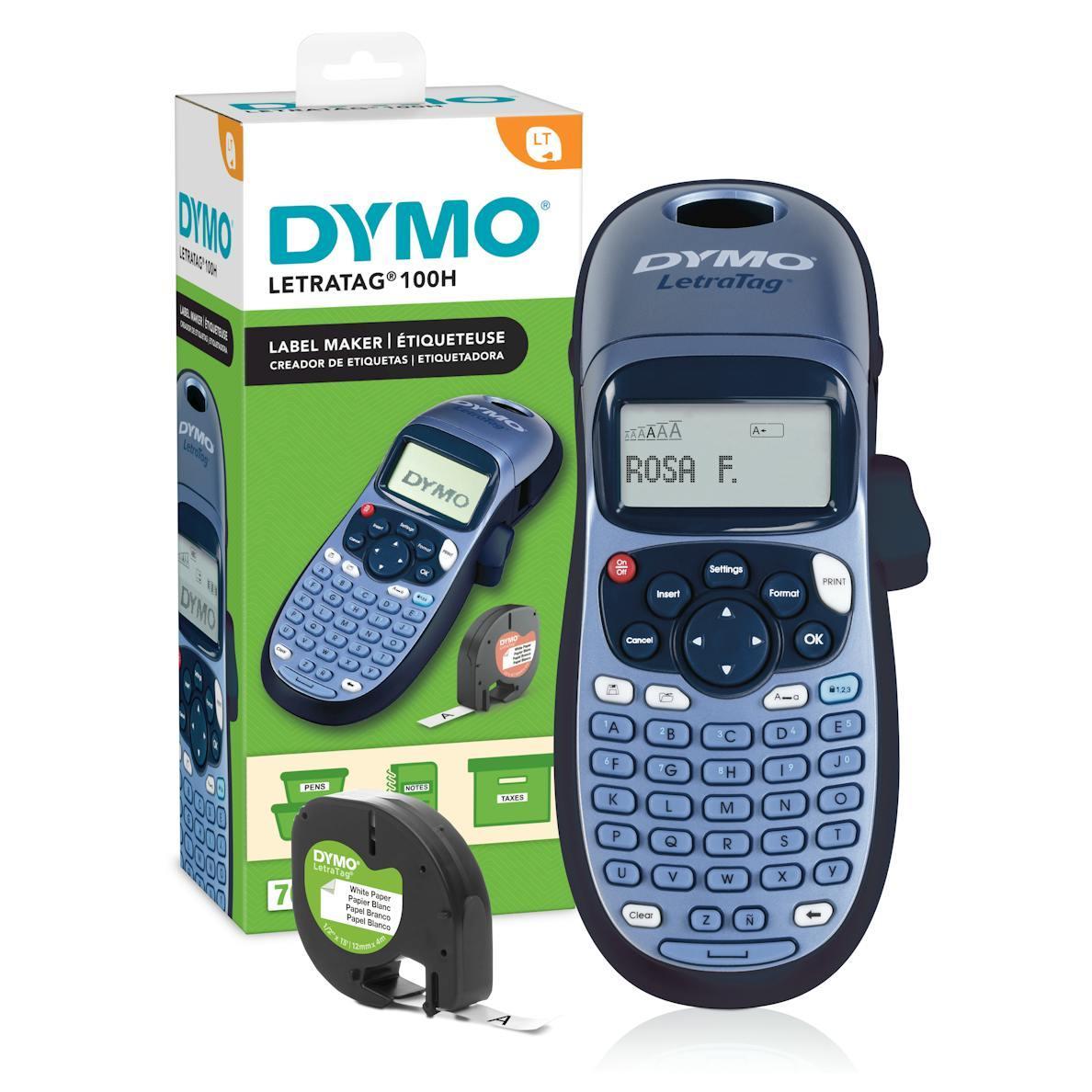 Printer Label DYMO LetraTag LT-100H / 2174576 / ABC / 12mm / LCD / 4x AA – Blu