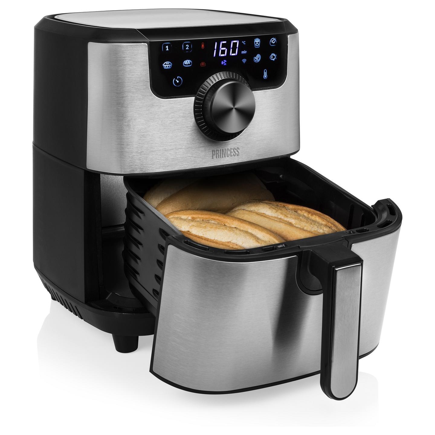 Fryer Princess Smart Aerofryer / 182037 / 4.5L / 1500W / 8 Programe / 80–200°C / LCD / Wi-Fi / Keep Warm – Argjend/Zezë - 16