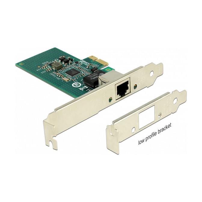 Karta të Rrjetit Delock 89942 / PCIe 2.1 x1 / 1x Gigabit LAN RJ45 / 1000Mbps / Intel i210 / Low Profile - 2