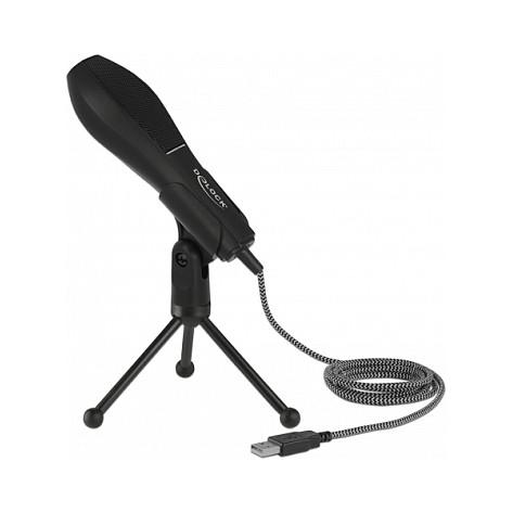 Mikrofon për Konferenca DeLOCK 65939, USB, 50–16.000 Hz – Zezë